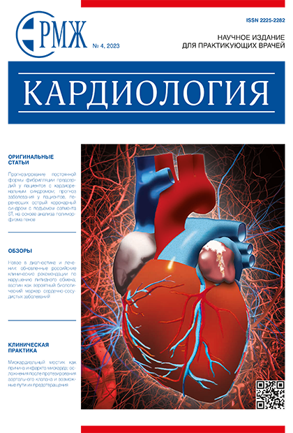 Кардиология № 4 - 2023 год | РМЖ - Русский медицинский журнал