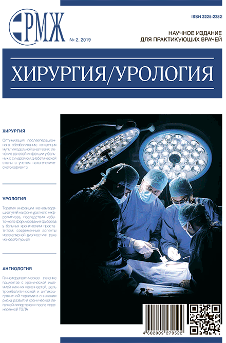 РМЖ «Хирургия. Урология» № 2 за 2019 год опубликован на сайте rmj.ru